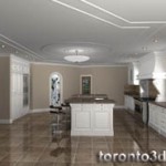 architectural visualization classic kitchen