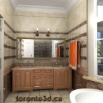 Traditional Bathroom Design architectural visualization Toronto3d.ca