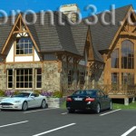 Architectural visualization Timber Frame Motel and Spa